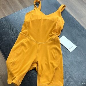 Orange Athletic Romper